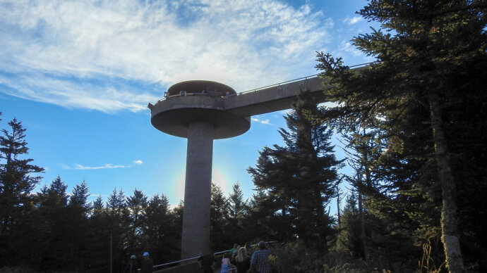 Great Smoky Mountains - Clingmans Dome observation deck.